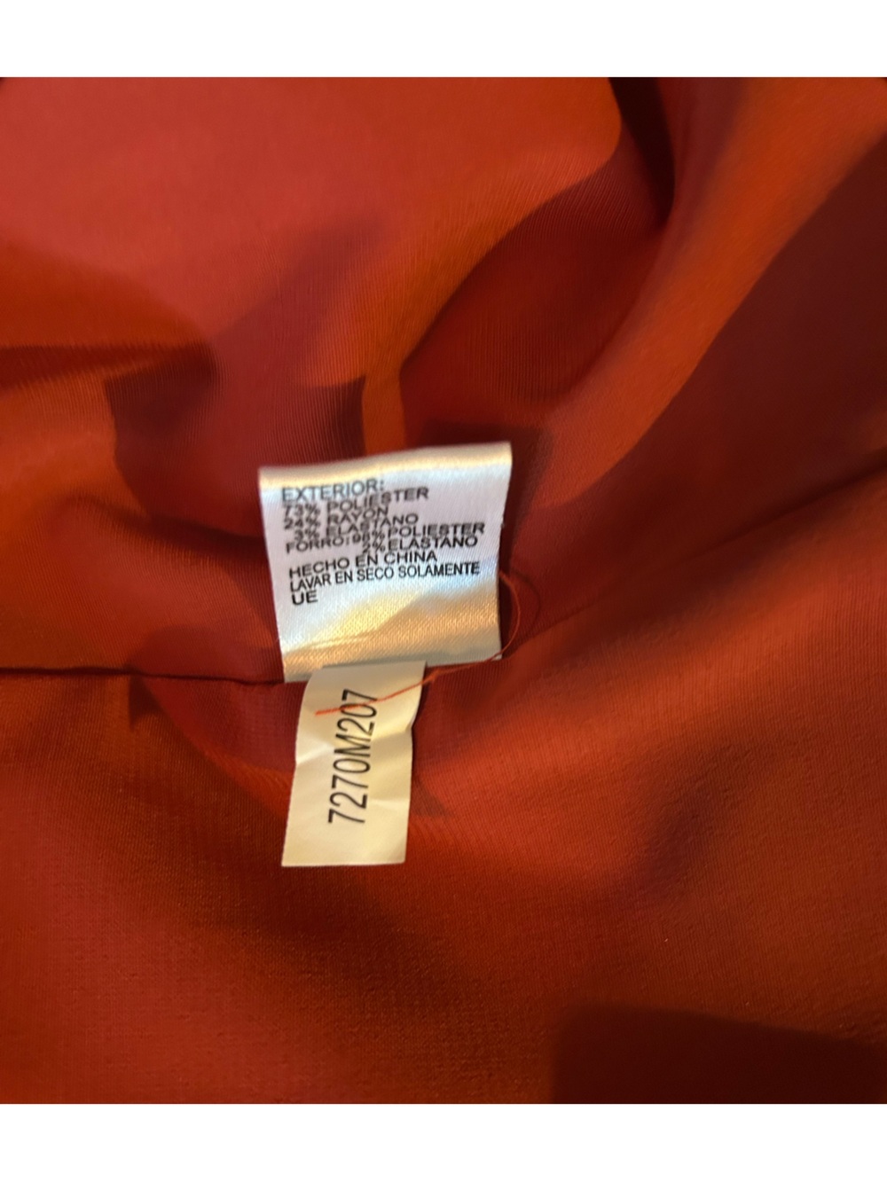 Gianni Bini orange spice Ruffle-Hem Long Sleeve Dress. - Picture 9 of 9